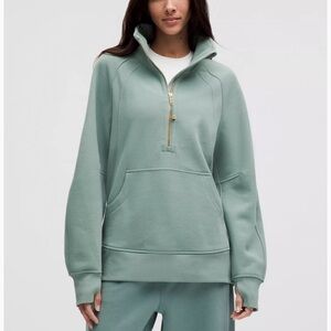 Lululemon Athletica Oversized funnel neck half zip